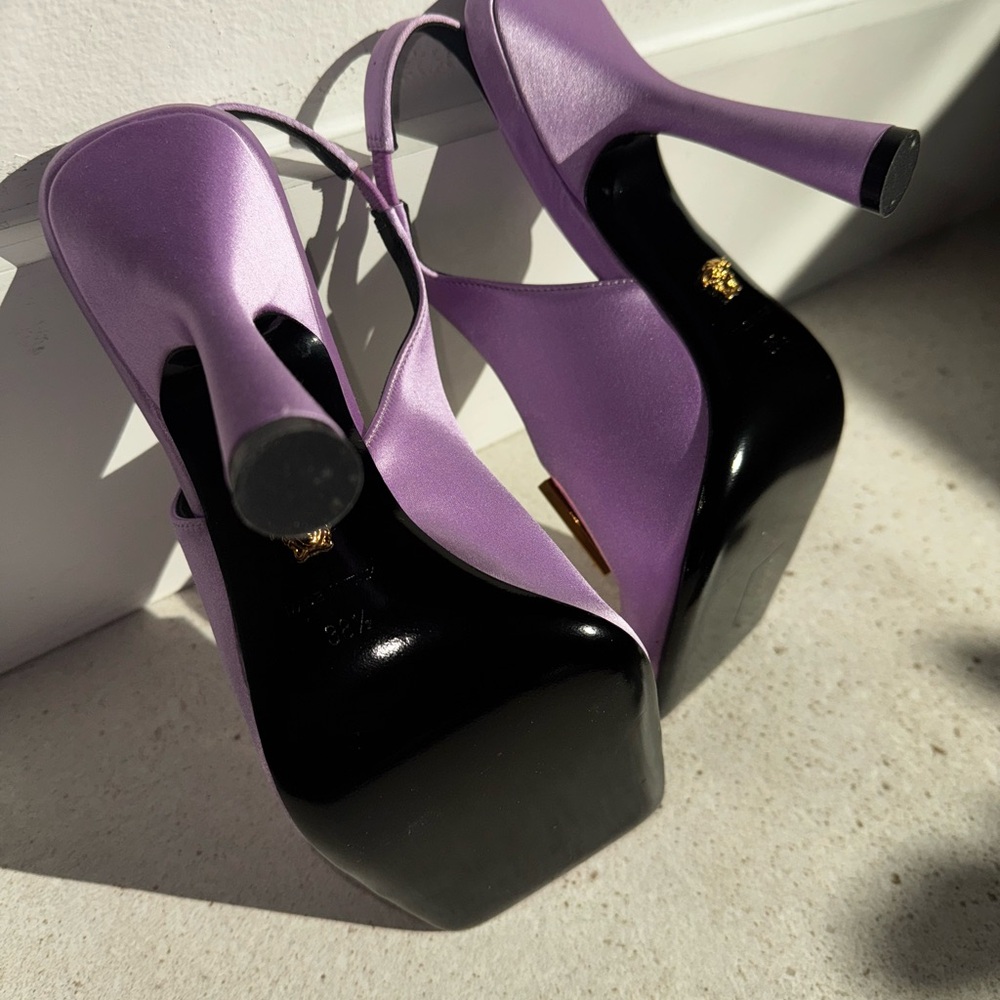 Versace tribute Women's satin slingback - Picture 7 of 7